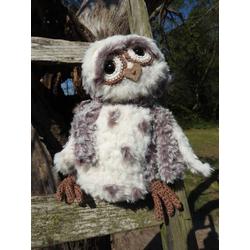 Haakpakket Funny Furry Owl Soft donkerbruin